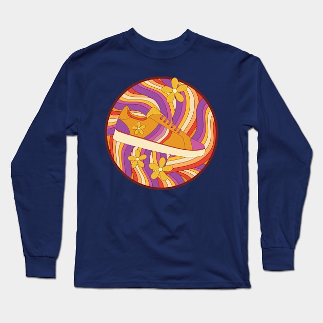 Psychedelic Sneaker Long Sleeve T-Shirt by InkyArt